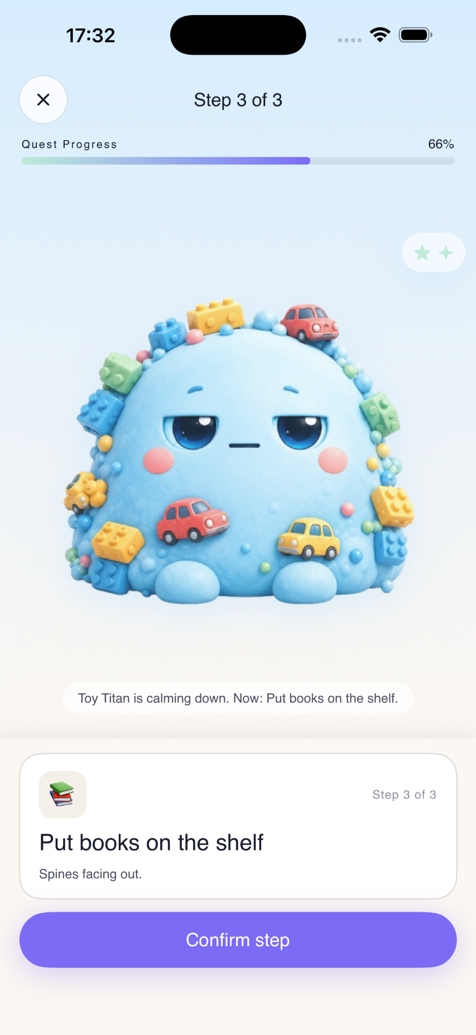Active monster quest step